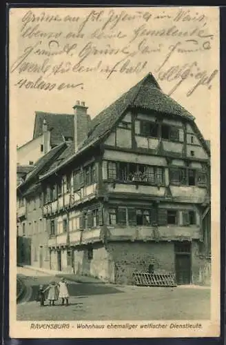 AK Ravensburg / Württ., Wohnhaus ehemaliger welfischer Dienstleute