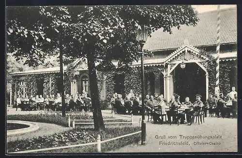 AK Friedrichsfeld / Niederrhein, Offizier-Casino auf dem Truppenübungsplatz