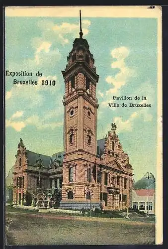 AK Bruxelles, Exposition 1910, Pavillon de la Ville de Bruxelles