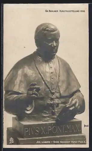 AK Berlin, Gr. Kunstausstellung 1906, Papst Pius X.