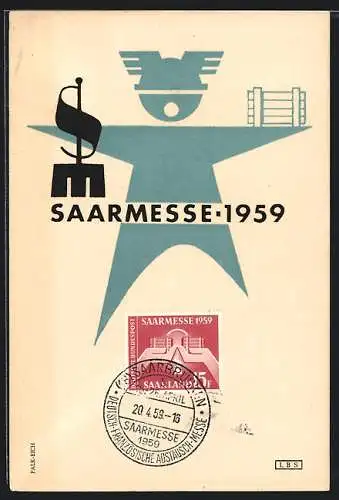 AK Saarmesse 1959, Logo der Messe