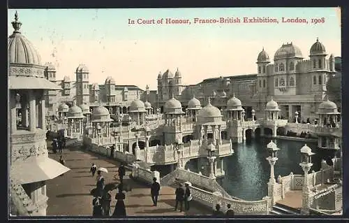 AK London, Franco-British Exhibition 1908, Court of Honour