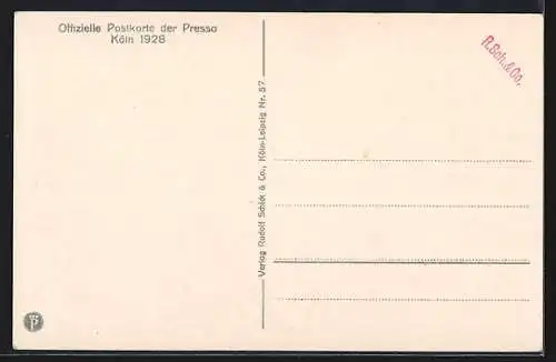 AK Köln, Pressa 1928, Springbrunnen