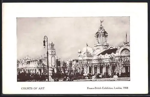 AK London, Franco-British Exhibition 1908, Courts of Art