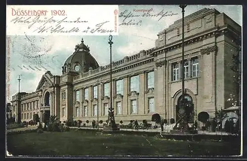 AK Düsseldorf, Ausstellung 1902, Kunstpalast