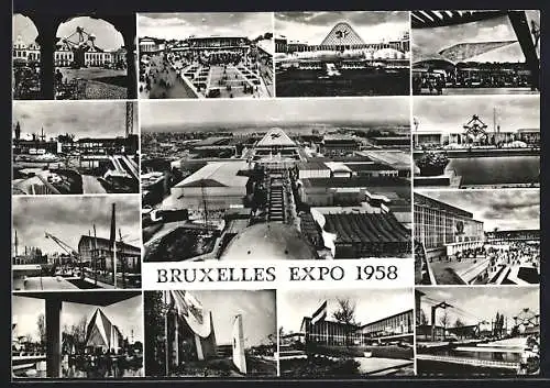 AK Bruxelles, Expo 1958, Enkele algemeene zichten