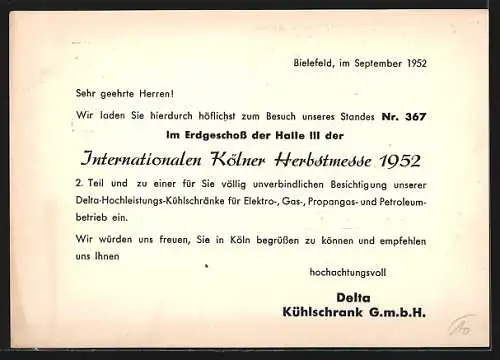 AK Köln, Internationale Kölner Messe, Herbst 1952, Dampfer auf dem Rhein