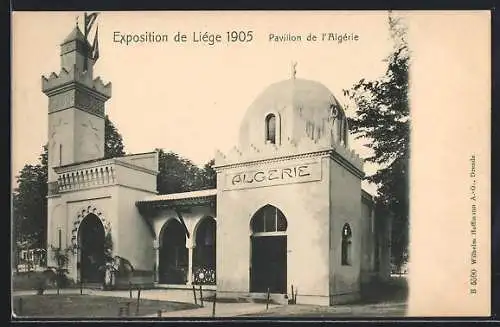 AK Liége, Exposition 1905, Pavillon de l`Algérie