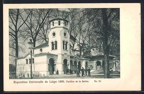 AK Liége, Exposition Universelle 1905, Pavillon de la Serbie