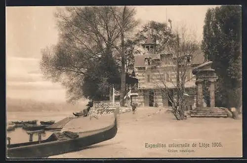 AK Liége, Exposition Universelle 1905, Union nautique