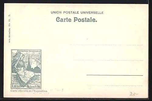 AK Liége, Exposition Universelle 1905, Union nautique