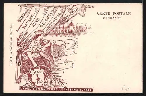 AK Liége, Exposition Universelle et Internationale 1905, Palais de l`Art Ancien