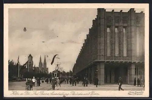 AK Köln a. Rh., Int. Presse-Ausstellung, Brücke und Dom