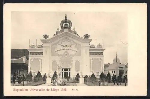 AK Liége, Exposition Universelle 1905, Palais de France, Agriculture et Horticulture