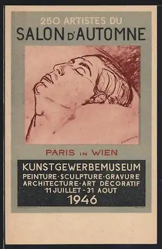 Künstler-AK Wien, Erste Ausstellung des Pariser Herbstsalons1946