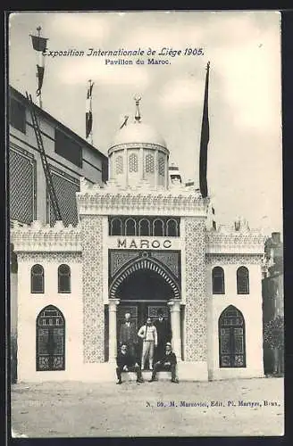 AK Liége, Exposition Internationale 1905, Pavillon du Maroc