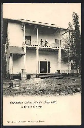 AK Liége, Exposition Universelle 1905, Le Pavillon du Congo