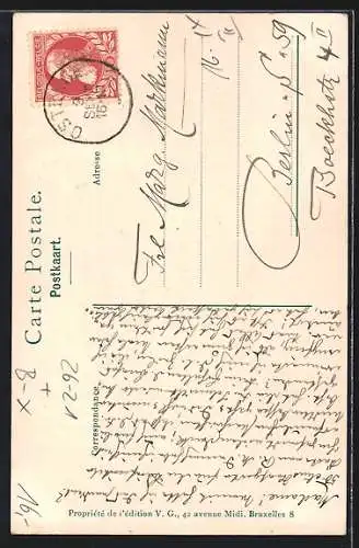 Künstler-AK Xavier Sager: Ostende, Kursaal, Passepartout mit Frauen in Bademode