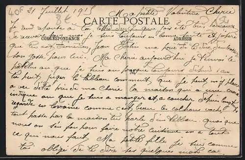 AK Sivry, Rue de l`Église avec clocher et passants