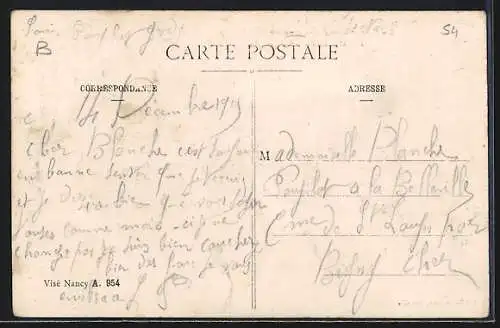 AK Réhainviller, Vue générale pendant la Guerre en Lorraine 1914-1915