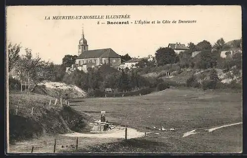 AK Baccarat, L`Église et la Côte de Deneuvre