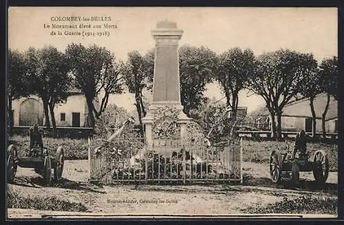 AK Colombey-les-Belles, Le Monument élevé aux Morts de la Guerre (1914-1918)