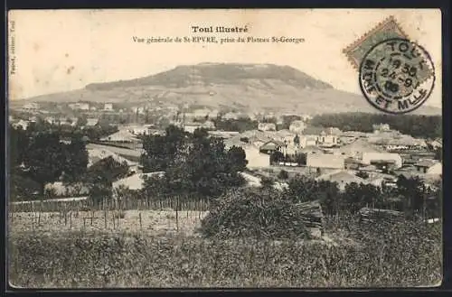 AK Toul, Vue générale de St-Èvre depuis le Plateau St-Georges