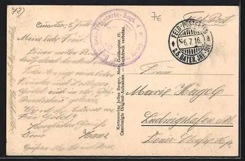 AK Fresnes, Vue du pont et des ruines sur la Woëvre