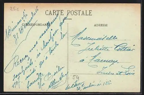 AK Lemainville, La Fontaine et la Chapelle
