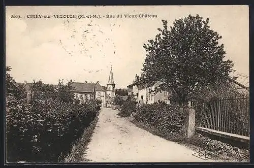 AK Cirey-sur-Vezouze, Rue du Vieux-Château