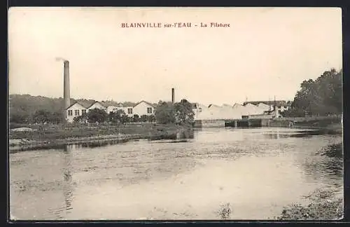 AK Blainville-sur-l`Eau, La Filature et la rivière adjacente