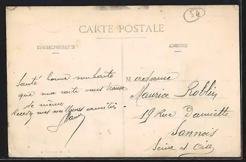 AK Boucq, Château du XVIe siècle avec voiture ancienne