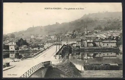 AK Pont-Saint-Vincent, Vue générale et le pont