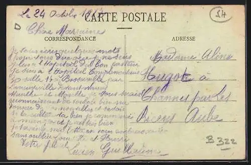 AK Laneuveville, La Meurthe et paysage rural avec vaches au bord de l`eau