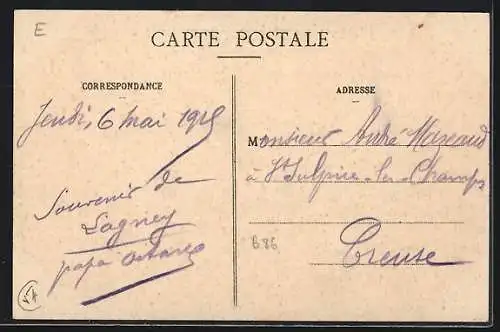 AK Lagney, La Mairie, Les Écoles, Le Presbytère et l`Église