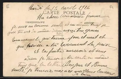 AK Tomblaine, Collage de vues du village avec fleurs et message amical