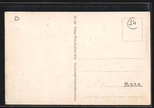 AK Bouillonville, Vue du village entouré de collines