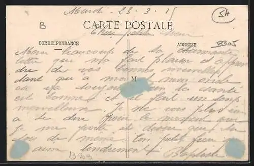 AK Domèvre-en-Haye, Vue générale du village dans la campagne lorraine