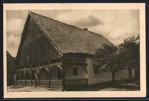 AK Pillgram, Dorfkrug aus dem 18. Jahrhundert