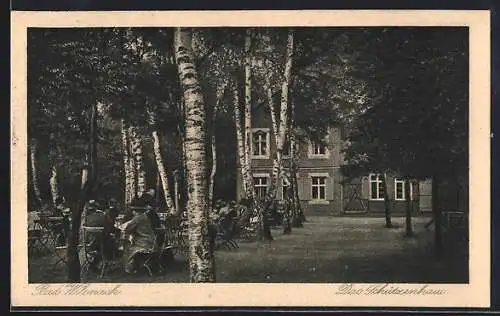 AK Bad Wilsnack, Garten vom Schützenhaus