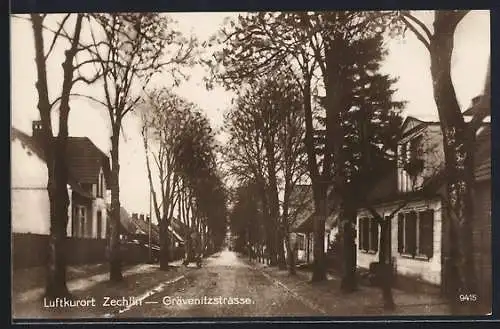 AK Zechlin, Blick in die Grävenitzstrasse