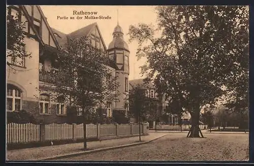 AK Rathenow, Partie an der Moltke-Strasse