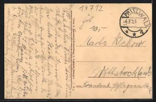 AK Rathenow, Partie an der Moltke-Strasse