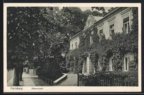 AK Perleberg, Ritterschaft mit Garten