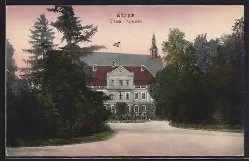 AK Wilsnack, Schloss, Blick auf die Parkseite
