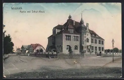 AK Wilsnack, Partie mit Schul-Haus
