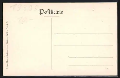 AK Plau i. M., Pension Klüschenberg, Bes. Karl Kunzig