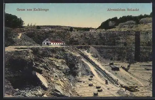 AK Kalkberge, Alvensleben Schacht, Totalansicht