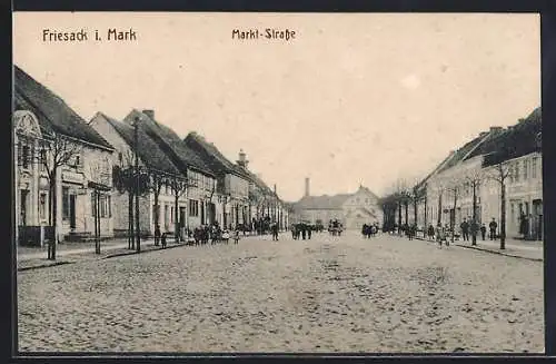 AK Friesack i. Mark, Partie auf der Markt-Strasse
