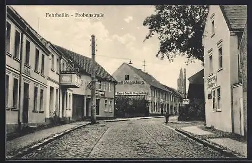 AK Fehrbellin, Hotel Stadt Magdeburg in der Frobenstrasse